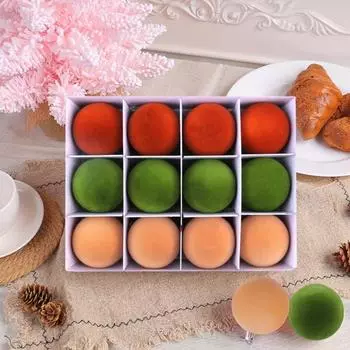 Yousheng 12 шт. рождественские бархатные шары украшения пластиковые флокированные шары елочные подвесные украшения для праздничной вечеринки домашний декор E