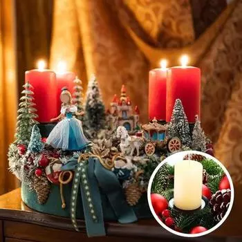 Yousheng 12 шт. рождественские гальванизированные металлические подсвечники DIY домашний декор кованое железное основание подноса аксессуары для дома 6 cm