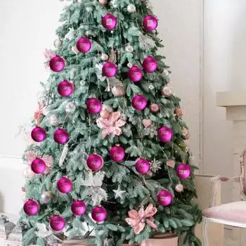 Yousheng 12 шт. Рождественские шары, небьющиеся, забавные, подвесные украшения для рождественской елки, веселые праздничные подвесные шары, безделушки, подарок для рождественской вечеринки серебряный