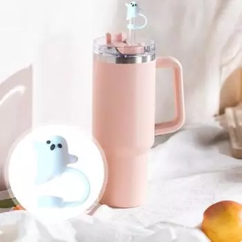 Yousheng 12 шт., силиконовая крышка для соломинки на Хэллоуин, многоразовая крышка для соломинки, брызгозащищенная крышка для 10-миллиметровых соломинок, экологически чистые крышки для питьевых наконечников D