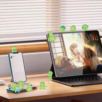 Yousheng 12 шт. светящаяся фигурка человека, клейкая, светящаяся в темноте ПВХ кукла человека, светящаяся мультяшная фигурка человека, статуя, скульптура, украшение для рабочего стола, орнамент 12pcs