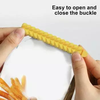Yousheng 12 шт., зажим для уплотнения ушей пшеницы, магнит на холодильник, длинная сумка для хранения продуктов питания, сумка для хранения закусок, хлеба, уплотнительный зажим, герметик, кухонные принадлежности красный