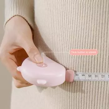 Yousheng 150 см мягкая выдвижная рулетка двусторонняя мини-кнопочная измерительная лента портной швейная ткань похудение тело измерительная линейка белый