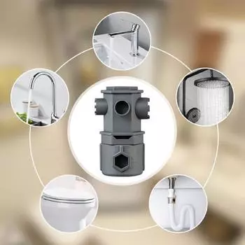 Yousheng 16-в-1 многофункциональный набор гаечных ключей, прочная конструкция, компактный дизайн, портативный многофункциональный инструмент для ремонта кранов Sets