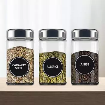 Yousheng 180 шт. этикетка для классной доски изысканная водонепроницаемая самоклеящаяся кухонная столешница бутылка для специй маркировка наклейка для доски ежедневное использование чёрный