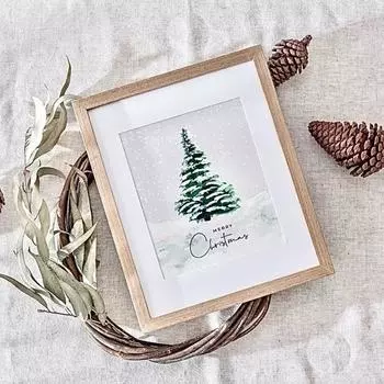 Yousheng 1/20 шт. Рождественские открытки с конвертами Акварельный дизайн Поздравительные открытки с Рождеством Праздничные новогодние открытки для семьи и друзей 1pc