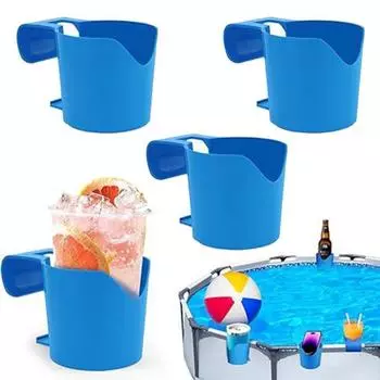 Yousheng 1/2/3/4/5 шт. держатель для стакана у бассейна легкий прочный с гибкими ручками пластиковый держатель для напитков для надземных бассейнов 1pc