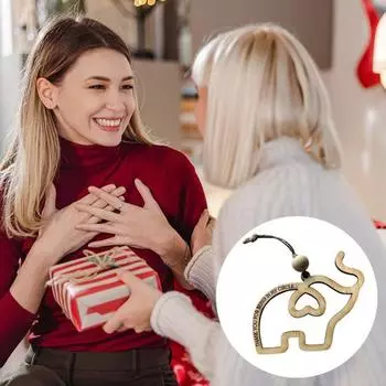 Yousheng 1/2/3/5/10 шт. Подарок дружбы сестринское слоновое деревянное украшение в виде слона с картой истории Рождественский подарок дружбы для женщин племени 1pc