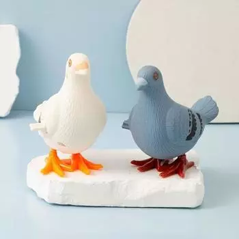 Yousheng 1/2/3/5/8/10 шт. Заводной голубь, прыгающий голубь, пружинный заводной игрушечный голубь для малышей, мальчиков и девочек, развивающая игрушка-симулятор для ходьбы в виде птицы(Случайный цвет) 1pc