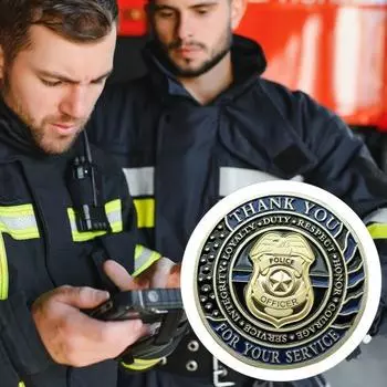 Yousheng 1/2/3/6Pcs God Bless Officer Coin Set Emboss Pattern Patriotic Challenge Coin Exquisite Craftsmanship Challenge Coin 1pc серебряный