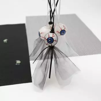 Yousheng 1/2/4 шт. Хэллоуин 3D глазное яблоко подвесное украшение жуткий глазной шар подвесное украшение кулон вечеринка Хэллоуин праздничная сцена макет реквизит 1pc белый