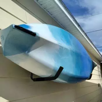 Yousheng 1/2/4 шт. прочный гаражный крючок 100 фунтов настенное крепление металлическая вешалка для каяков велосипед лестница садовые электроинструменты органайзер подвесная стойка для хранения 1pc чёрный