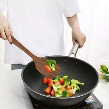 Yousheng 1/2 шт. Деревянные квадратные и диагональные лопатки для приготовления пищи и помешивания, термостойкие кухонные инструменты для смешивания, гриля, подвесного хранения