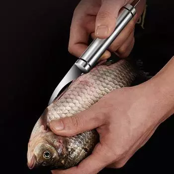 Yousheng 1/2 шт., очиститель для креветок из нержавеющей стали, эффективный инструмент для очистки креветок, портативный очиститель для креветок и очиститель для креветок, очиститель для креветок для очистки морепродуктов 1pc