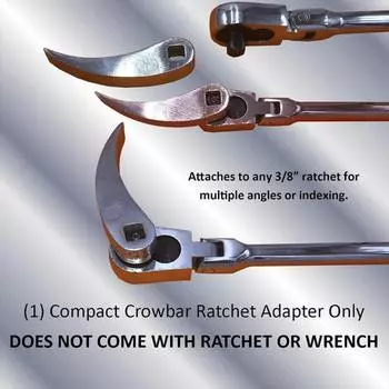 Yousheng 1/2Pcs Crowbar Adapter Head Tools Open-High Hide Key Compact Design Регулируемая угловая головка Широко используемые монтировки Инструменты 1pc оранжевый