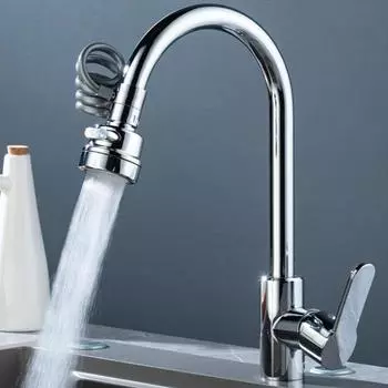 Yousheng 1/2Pcs Faucet Extender Faucet Sprayer Attachment Easy Installation 360-градусная вращающаяся головка кухонного крана Anti-Splash Водосберегающий кран 1pc