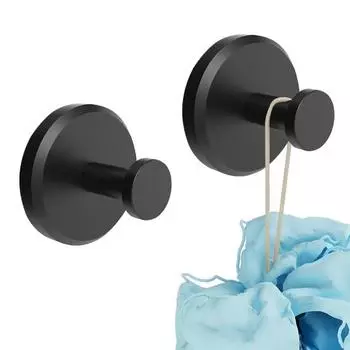 Yousheng 1/2Pcs Присоски Крючки Вешалки Для Хранения Грузоподъемность 11 фунтов Нержавеющая Полированная Поверхность Органайзер Крючки Для Кухни Входной Двери 1pc серебряный