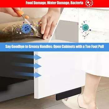 Yousheng 1/2Pcs ручка для мусорного шкафа, прочная металлическая ручка-скоба для кухонного шкафа, крепящаяся на шурупах, дверная ручка для мусорного ящика 1pc