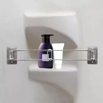 Yousheng 1/2Pcs RV Душевой уголок для хранения штанга регулируемая длина нержавеющая сталь ванная комната органайзер вращающийся монтажный угол угловая полка 1