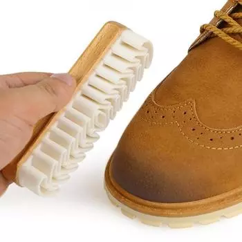 Yousheng 1/2Pcs щетка для чистки легкая без заусенцев эргономичная основа для чистки искусственной кожи аксессуар для ухода за обувью 1pc