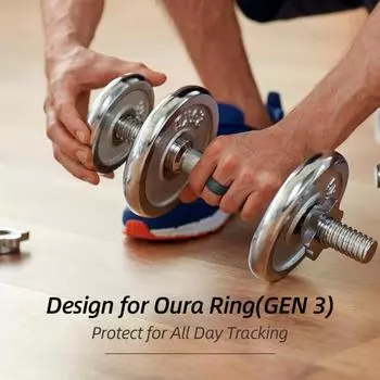 Yousheng 1/2Pcs силиконовое кольцо защитный чехол кольцо протектор износостойкий устойчивый к царапинам простой в установке смарт-кольцо чехол для Oura Ring Gen 1pc M чёрный