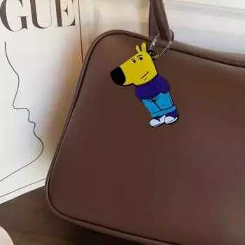Yousheng 1/3 шт. брелок-подвеска в форме мультфильма, предотвращающий потерю ключей, акриловый держатель для ключей, сумка-шарм, юмористический аксессуар 1pc