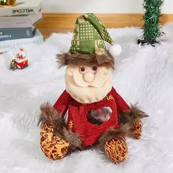 Yousheng 1/3 шт. рождественский подарочный пакет на молнии рождественский плюшевый держатель для кукол снеговик лось Санта конфеты закуска сумка для вечеринки рождественская елка Snowman