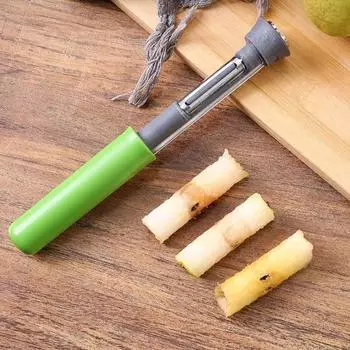 Yousheng 1/3 шт., устройство для удаления сердцевины из груш, нержавеющая сталь, устройство для чистки фруктов, поворотный инструмент для удаления косточек, легкое удаление сердцевины, кухонный гаджет 1pc зелёный