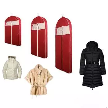 Yousheng 1/3Pcs Garment Bags with Clear Window Zipper Closure Breathable Multipurpose Garment Dust Covers Hanging Clothes Bags A хаки