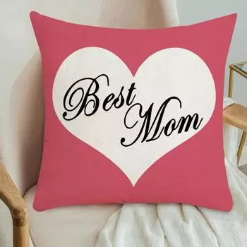 Yousheng 1/4 шт. наволочка с буквенным узором, скрытая застежка-молния, наволочка для подушки, подарок на День матери, спальня, гостиная, диван, украшение, наволочка C