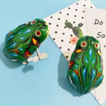 Yousheng 1/8Pcs заводная игрушка-лягушка ностальгическая винтажная подвижная глазная заводная пружина железная прыгающая зеленая игрушка-лягушка сувениры для вечеринок дети взрослые подарок 1pc
