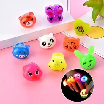 Yousheng 1/9/36 шт. светодиодные светящиеся кольца, водонепроницаемые неоновые кольца 9 цветов, светящиеся неровные кольца для фестивалей, забавные сувениры для вечеринок на дни рождения и свадьбы 1pc