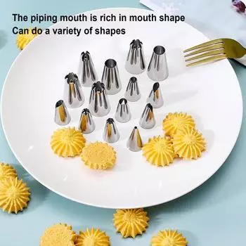 Yousheng 1 компл. насадка для обледенения со скребками, вилки, многоразовые насадки для выпечки цветов, насадки для обледенения тортов, инструменты для украшения торта, кухонные принадлежности 34pcs зелёный
