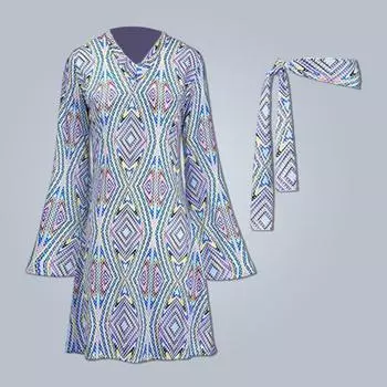 Yousheng 1 компл. женское платье с повязкой на голову в стиле ретро с блестками и рукавами-колокольчиками свободного покроя с принтом Хэллоуин косплей хиппи дискотека танцевальная вечеринка бронзовое вечернее платье M оранжевый