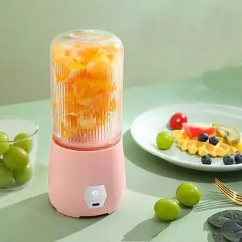 Yousheng 1 комплект 260 мл электрическая соковыжималка USB зарядка мощный мотор 4 лезвия трудосберегающая герметичная округлая соковыжималка кухонный гаджет