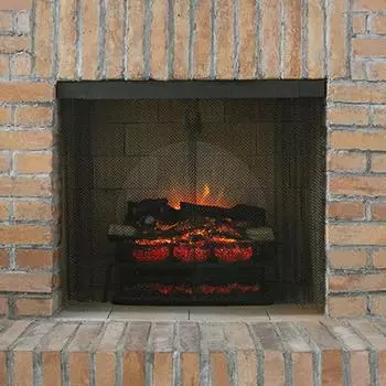 Yousheng 1 комплект, экран для камина, влагостойкий, искробезопасный, с полным покрытием, занавеска для камина для гостиной A