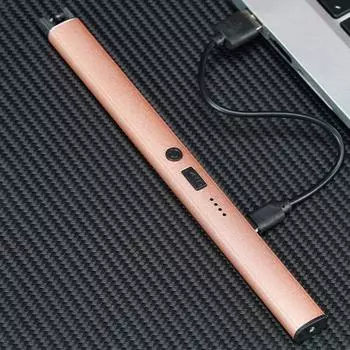 Yousheng 1 комплект, электрический воспламенитель, USB перезаряжаемый беспламенный свечной воспламенитель, ветрозащитный импульсный воспламенитель для дома, отдыха на природе, кемпинга чёрный