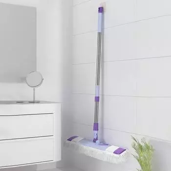 Yousheng 1 комплект домашней швабры со сменными моющимися подушечками, вращающаяся на 360 градусов телескопическая швабра из нержавеющей стали 2pcs