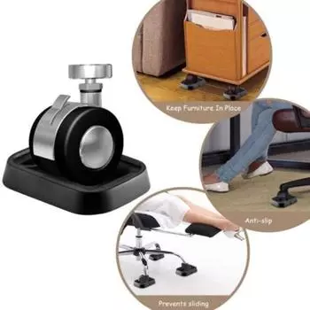 Yousheng, 1 комплект, фиксирующая подставка для колес, универсальный противоскользящий резиновый роликовый коврик для мебели, коврик для домашнего использования 8pcs