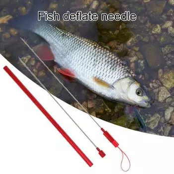 Yousheng 1 комплект игл для вентиляции рыбы, прочная полая игла для выхлопа глубоководной рыбы, буровая установка для пресноводной соленой воды, рыболовные принадлежности красный