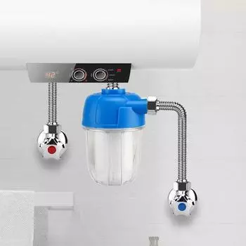 Yousheng 1 комплект, префильтр, сопротивление высокому давлению, разъем из чистой меди, инфильтрация, микронная точность, прозрачная крышка, сито для крана, кухонные принадлежности белый