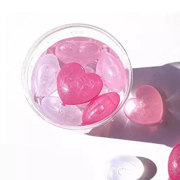Yousheng 1 коробка многоразовых кубиков льда в форме сердца, легко вынимаемых, пластиковых, сладких напитков, виски, кубиков льда для вина