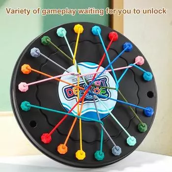 Yousheng 1 набор для детей, игра по распутыванию веревок, настольная игра с узлами из скрученной веревки, логическое мышление, интерактивная обучающая красочная эластичная веревка, распутывающая игрушку M