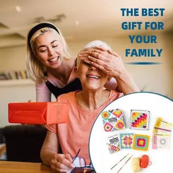 Yousheng 1 набор карточек «бабушкин квадрат», сделай сам, вязание крючком, узор для вязания крючком, аксессуары для начинающих, энтузиастов, подарок 1 Set