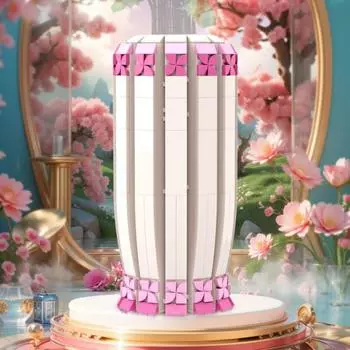 Yousheng 1 набор строительных блоков ваза комплект DIY ручной работы микроблок растения держатель контейнер для детей взрослых образовательный блок сборка игрушка настольное украшение оранжевый