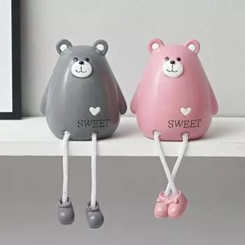 Yousheng 1 пара фигурок животных из смолы, настольный декор, статуи животных с длинными ногами, мультяшные украшения в виде животных из авокадо для балкона, гостиной, офиса Deer