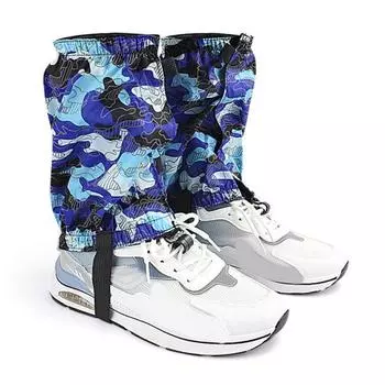 Yousheng 1 пара гетр для защиты от снега, эластичные регулируемые, для мужчин и женщин, для походов, скалолазания, охоты, катания на лыжах, защита от песка, защита для ботинок, чехол для защиты от снега темно-синий