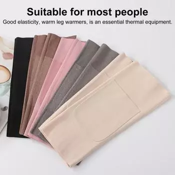 Yousheng 1 пара наколенников с передним карманом для теплых вещей, противоскользящие теплые леггинсы, высокоэластичный бархатный наколенник для занятий спортом на открытом воздухе в холодную погоду