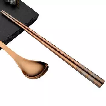 Yousheng 1 пара палочек для еды, нескользящие, из пищевой нержавеющей стали 304, без запаха, палочки для еды для ресторана розового золота