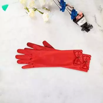 Yousheng 1 пара перчаток, детские аксессуары для юбки принцессы, красочные перчатки с бантом в виде бабочки для сценических выступлений и вечеринок зелёный